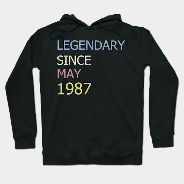 LEGENDARY SINCE MAY 1987 Hoodie by BK55